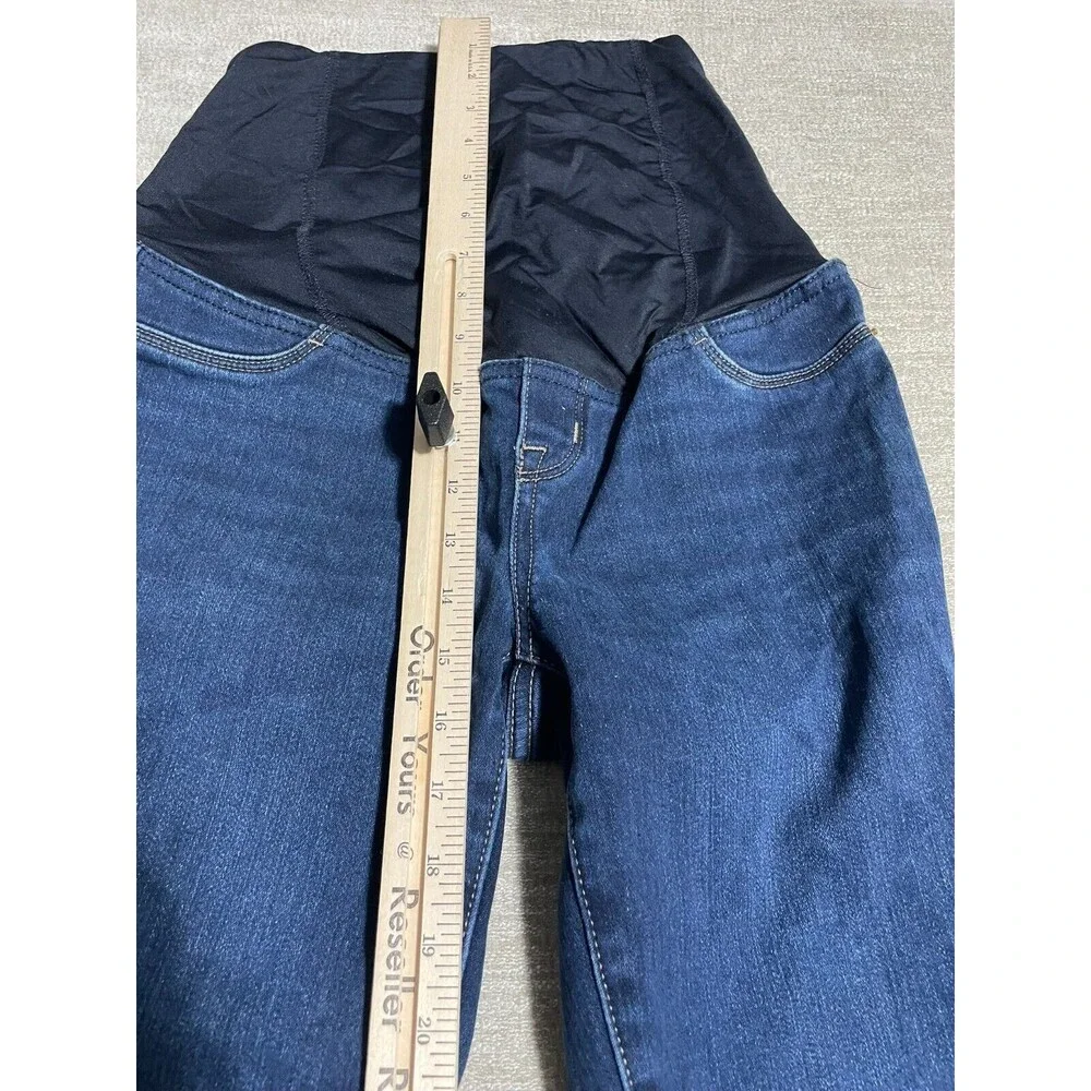 Isabel Maternity Jeggings Women's 2 Blue Dark Belly Support